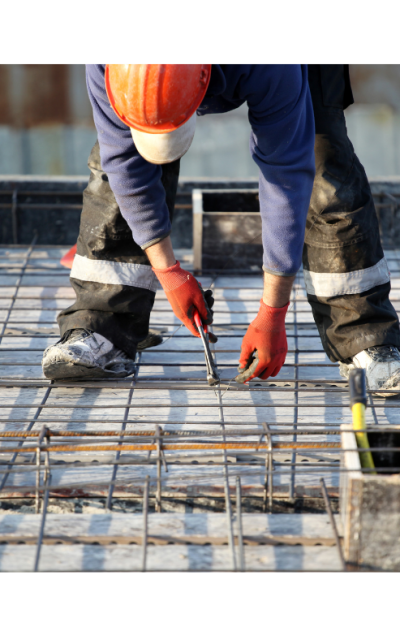 man working in construction site