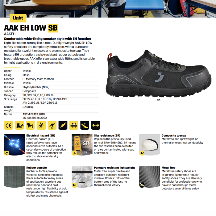 AAK EH Low Cut Safety Shoes | Safety Jogger - Image 6