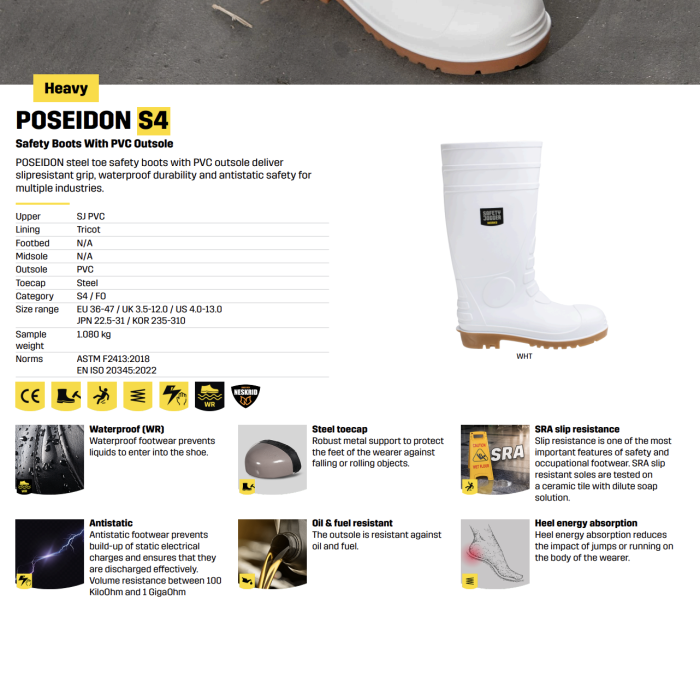 Poseidon S4 High Cut Safety Boots | Safety Jogger - Image 8