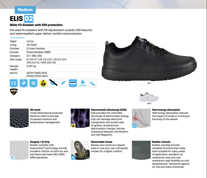 Elis O2 Wide Fit Safety Sneakers | Safety Jogger - Image 5