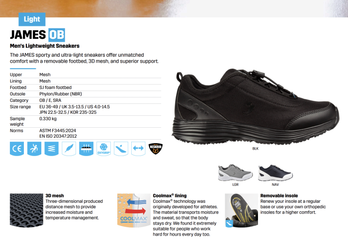 James OB Lightweight Safety Sneakers | Safety Jogger - Image 5