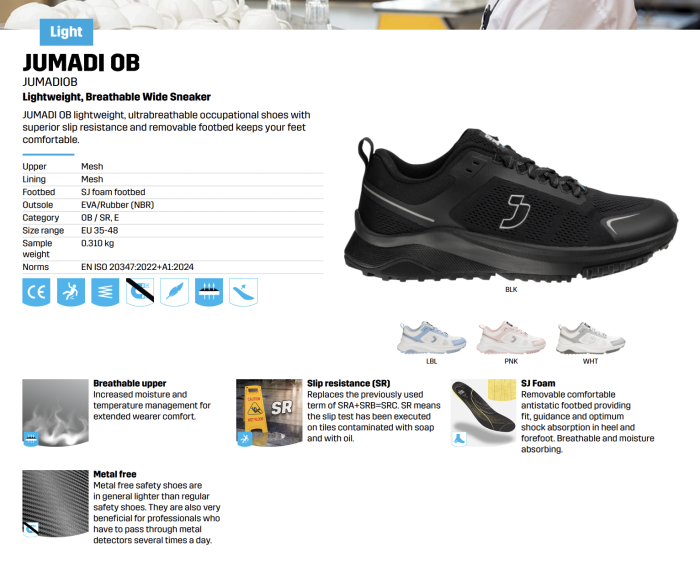 Jumadi OB Lightweight Widefit Safety Sneakers | Safety Jogger - Image 6